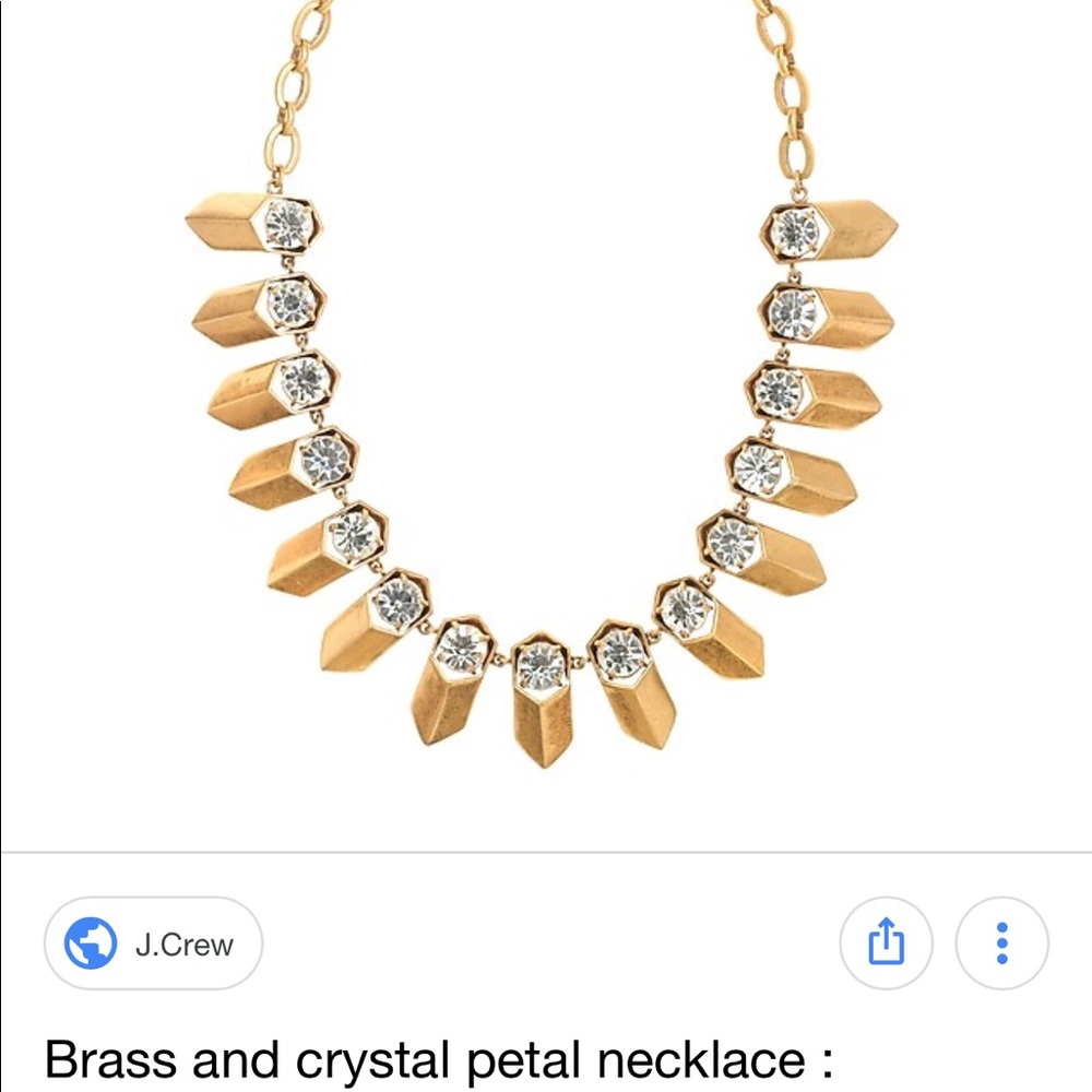 Authentic J. Crew crystal statement necklace - Picture 5 of 6